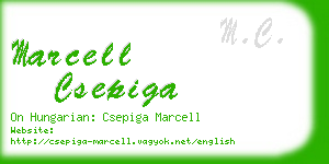 marcell csepiga business card